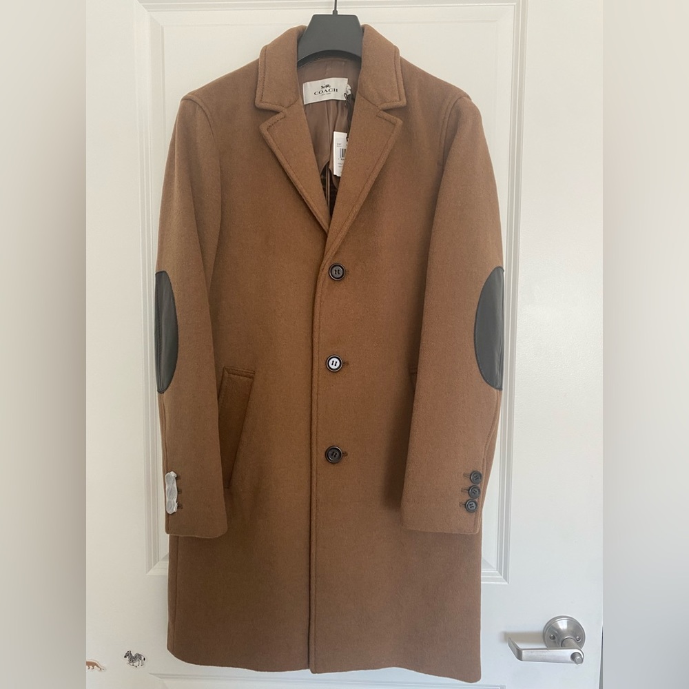 Coach Men’s wool Top Coat-NWT size XS